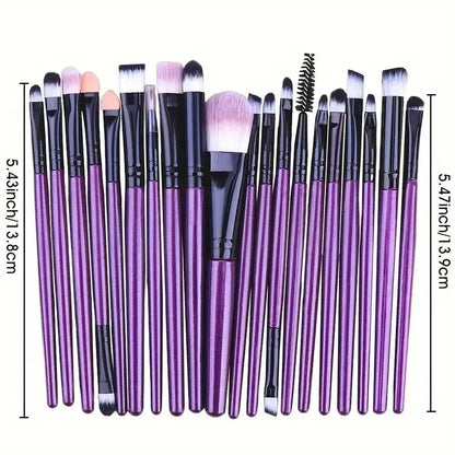 20Pcs Makeup Brush Set Eyeliner Brush Blending Brush Makeup Brushes for Cheeks Eye Cosmetic Foundation Brush Make Up Brushes Set