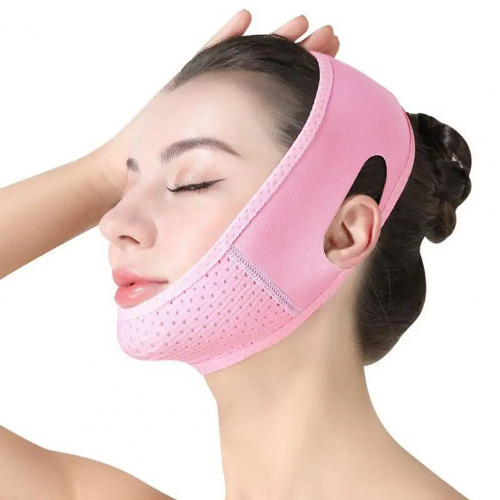 V Line Face Lifting Strap Cheek Slimming Chin Strap Sleeping Face Skin Tightening Elastic Band Women Face Shaper Belt