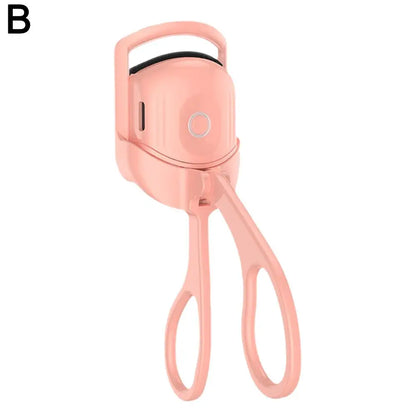 Electric Heated Eyelash Curler USB Rechargeable Eyelashes Curler Quick Heating Natural Eyelash Curler Long Lasting Makeup