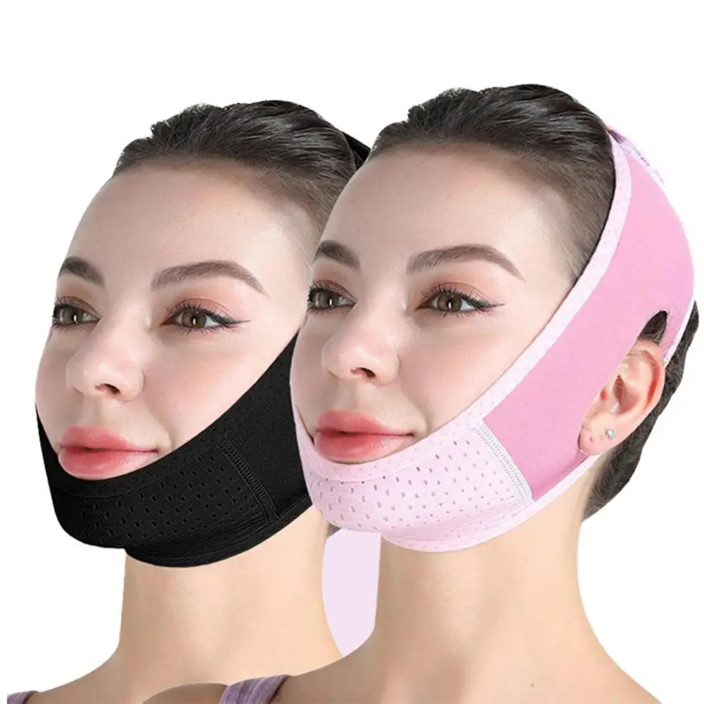 V Line Face Lifting Strap Cheek Slimming Chin Strap Sleeping Face Skin Tightening Elastic Band Women Face Shaper Belt